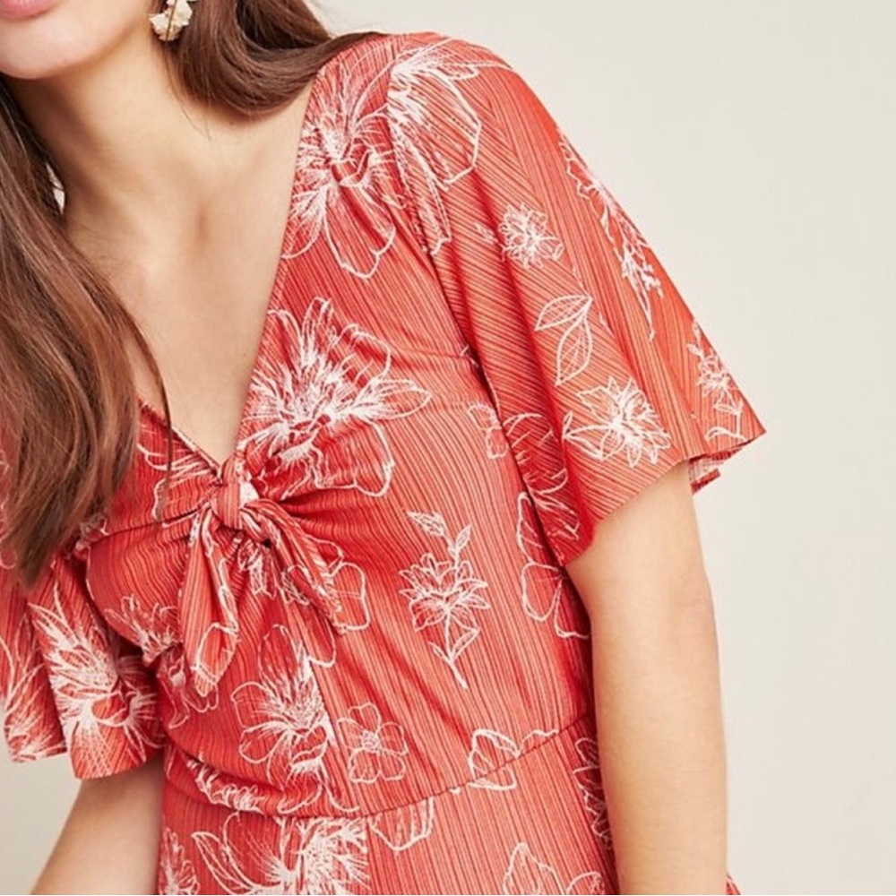 FARM Rio Red Floral Jumpsuit